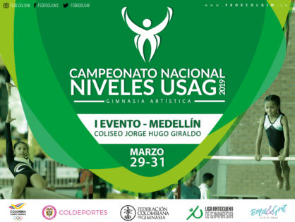 Medellín se prepara para recibir el primer Campeonato Nacional de Niveles USAG de Gimnasia Artística