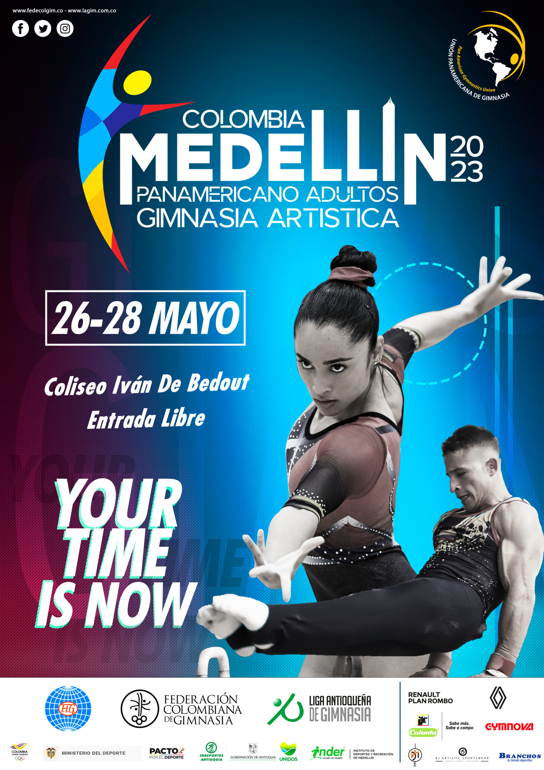 campeonato panamericano de gimnasia artística medellin 2023